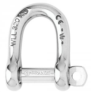 Wichard 01206 Wichard Self-locking D Shackle - 12mm Diameter - 1532