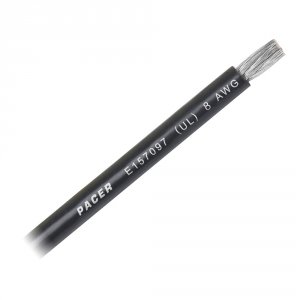 Pacer WUL8BK-FT Pacer Black 8 Awg Battery Cable - Sold By The Foot