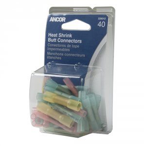 Ancor 220012 Heat Shrink Butt Connectors 22-10 - Assortment 40-pack