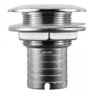 Attwood 66545-3 Attwood Stainless Steel Thru-hull Short Straight Barbe