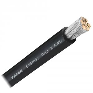 Pacer WUL2BK-FT Pacer Black 2 Awg Battery Cable - Sold By The Foot