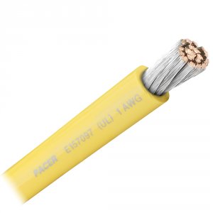 Pacer WUL1YL-FT Pacer Yellow 1 Awg Battery Cable - Sold By The Foot