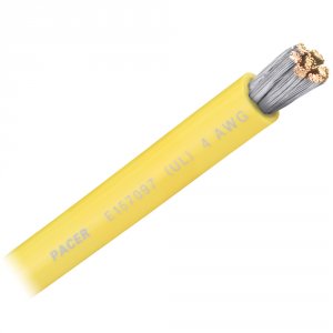 Pacer WUL4YL-FT Pacer Yellow 4 Awg Battery Cable - Sold By The Foot