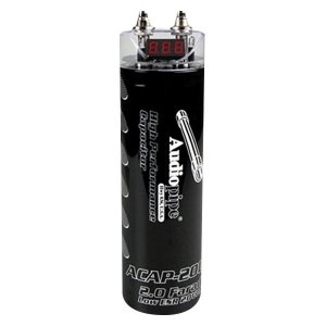 Audiopipe ACAP2000 2.0 Farad Power Capacitor For Enhanced Sound System