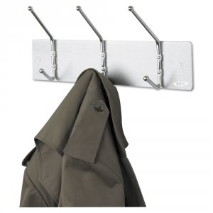 Safco SAF 4161 Safco 3-hook Contemporary Steel Coat Hooks - 3 Hooks - 