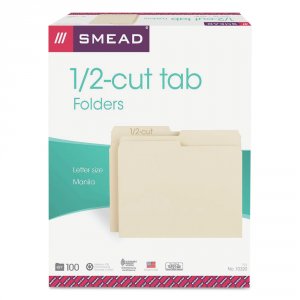 Smead SMD 10320 Smead 12 Tab Cut Letter Recycled Top Tab File Folder -