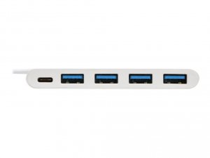 Tripp 4q6649 4-port Usb 3.1 Gen 1 Portable Hub, Usb-c To (x4) Usb-a, W