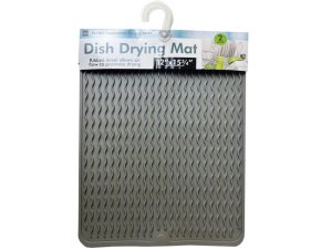 Bulk GE646 2 Piece Grey Dish Mat