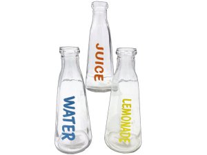 Bulk AA043 Water, Juice, Amp; Lemonade Bottle Set Of 3