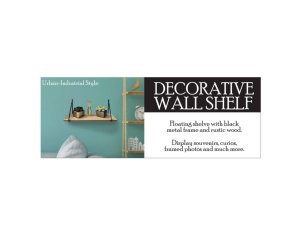 Bulk GE910 Hanging Decorative Wall Shelf