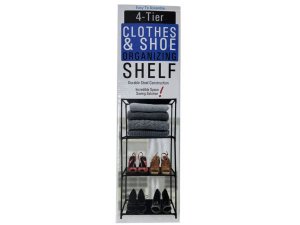 Bulk GE741 4-tier Clothes And Shoes Organizing Shelf