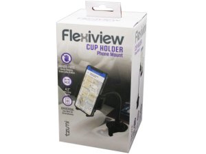 Bulk AA476 Tzumi Flexiview Auto Cup Holder Phone Mount