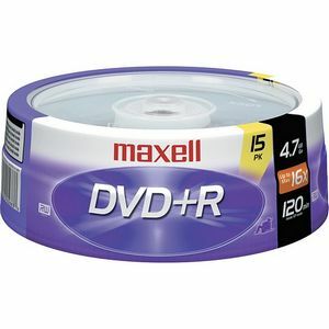 Maxell 639008 Dvd+r, 4.7gb,16x, 15pk Spindle