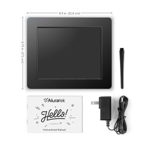 Aluratek ADPF08SF 8 Inch Digital Photo Frame With Auto Slideshow Featu