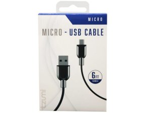 Bulk AA882 Tzumi 6 Foot Micro Usb Cable