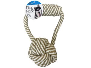 Bulk GE640 Rope Ball Pet Dog Toy With Handle