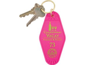 Bulk AA809 Chardonnay Vacay Motel Keyring