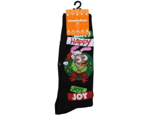 Bulk AB312 1 Pack Nickelodeon Ren And Stimpy Mens Crew Socks In Sizes 