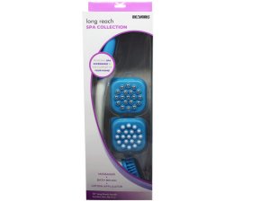 Bulk AA992 Ideaworks Long Reach Spa Collection Bath And Shower Scrubbe