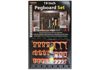 Bulk GE690 Peg Board Organizational System With 22 Hooks