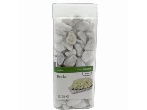 Bulk CN725 Floracraft 2 Lb White Small Size Rocks In Canister