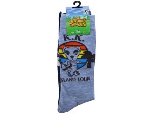 Bulk AB326 2 Pack Men039;s Animal Crossing Crew Socks Size 10-13