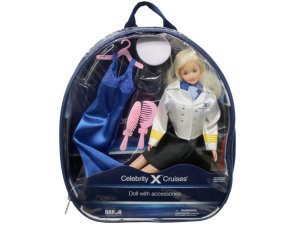 Bulk AB413 Celebrity Cruises Toy Doll With Accessories