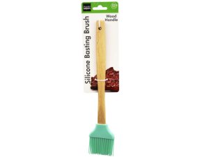 Bulk GA016 Wood Handle Silicone Basting Brush