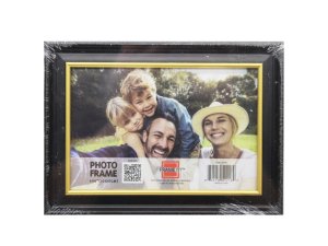 Bulk AB626 4x6 Photo Frame Assorted Black With Gold And Silver Lining