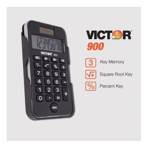 Victor 1Y8110 Victor 10-digit Compact Scientific Calculator - Protecti