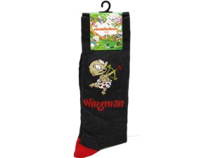 Bulk AB522 1 Pack Rugrats Wingman Valentines Day Mens Crew Socks In Si