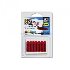 Reditag A7072020D Redi-tag Sign Here Mini Arrows - 126 - 1.25 X 0.31 -