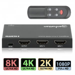 Manhattan 207942 8k 60hz 2 Port Hdmi Switch