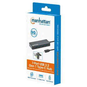 Manhattan 168410 7 Port Usb 3.0 Type C Hub