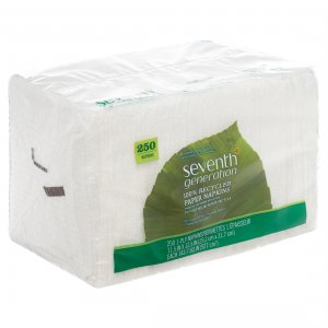 Seventh SEV 13713 100% Recycled Paper Napkins - 1 Ply - 11.50 X 12.50 