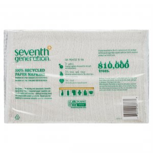 Seventh SEV 13713 100% Recycled Paper Napkins - 1 Ply - 11.50 X 12.50 