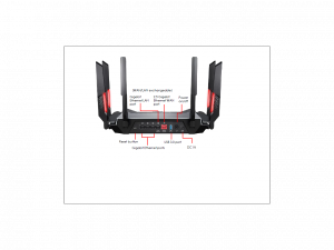 Msi RADIX AXE6600 Radix Axe6600 Wifi 6e Tri-band Gaming Router