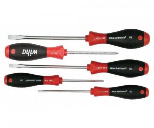 Wiha 30295 Wiha 5-piece Softfinish Screwdriver Set - Slotted  Phillips