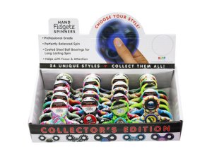 Bulk AB439 Hand Fidgetz Spinner In Assorted Collector Designs In Pdq D