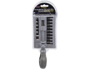 Bulk GA066 20 Piece Screwdriver Set With Bits And Storage