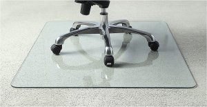 Lorell 82833 Tempered Glass Chair Mat, 36