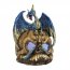 Dragon 10018623 Blue Dragon And Skull Light-up Statue