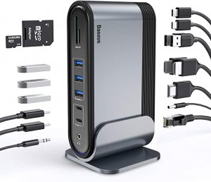 Amazon B082R5S1MP Baseus 17 In 1 Usb C Docking Station To Cast On 3 Mo