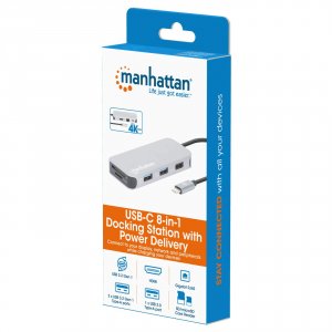 Manhattan 130615 Usb 3.2 Gen 1 Type-c Male To Hdmi (4k@30hz), Three Us