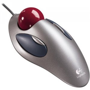 Logitech ‎904360-0403 Optical Trackball Marble Mouse