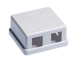 Wavenet WAV-SURFACE-2-WH Smb-2wh-s Surface Box 2 Port White