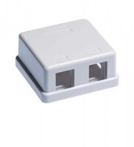 Wavenet WAV-SURFACE-2-WH Smb-2wh-s Surface Box 2 Port White