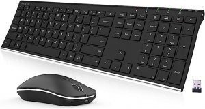 Amazon B07VL8N7NX Arteck 2.4g Wireless Keyboard And Mouse Combo Stainl