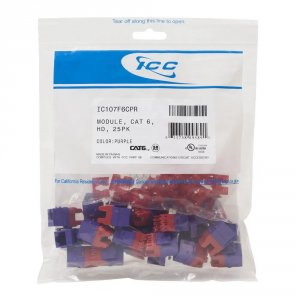 Cablesys ICC-IC107F6CPR Module- Cat 6- Hd- 25pk- Purple