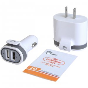 Siig AC-PW1A22-S1 Bndl Fast Charging Usb Wall And